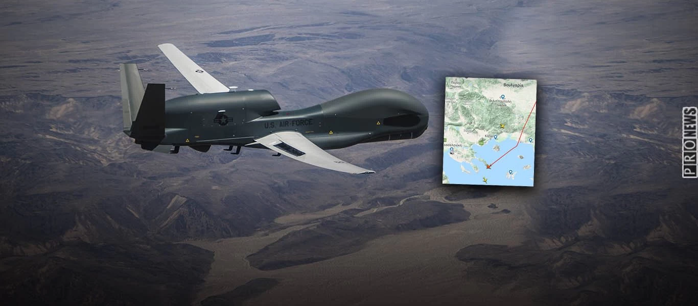 Αμερικανικό κατασκοπευτικό πετάει πάνω από την Ελλάδα - Παρακολουθεί την κατάσταση στην Ουκρανία (φώτο)